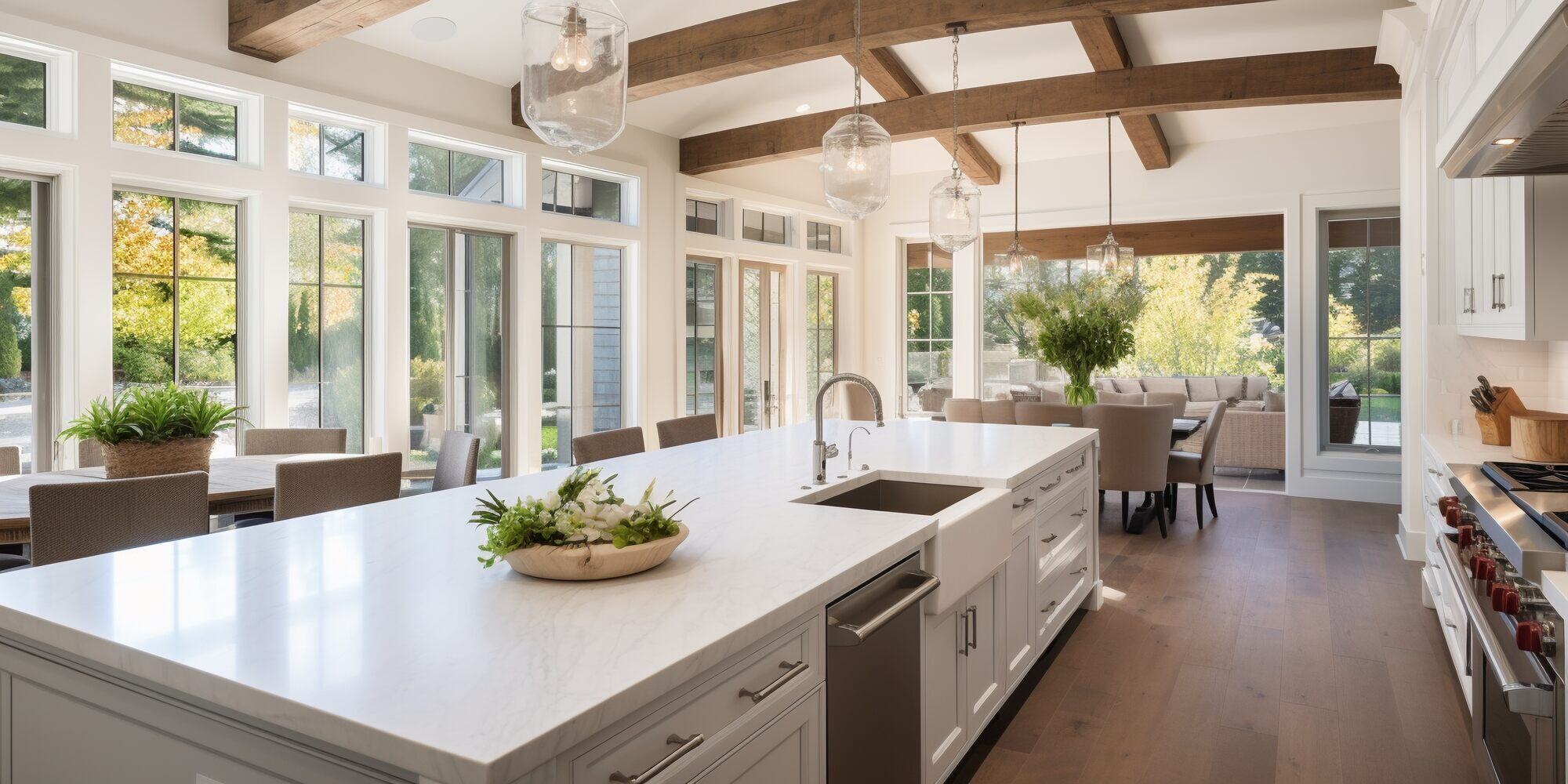home-addition-with-massive-kitchen-island-and-surrounding-windows-austin-texas